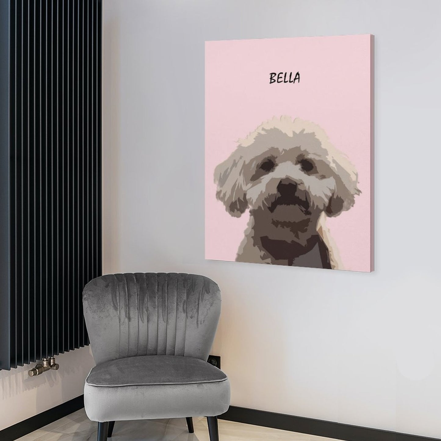 Custom Cartoon Style Modern Pet Portrait With Your Photo