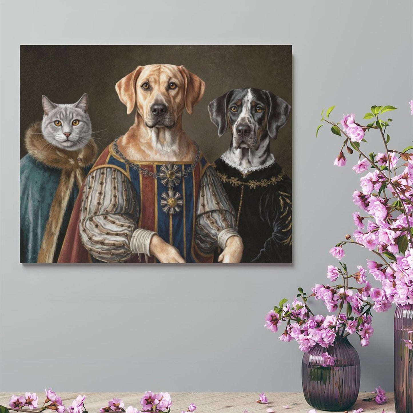 Duke & Earl & Marquis - Custom Pet Portrait With Your Photo