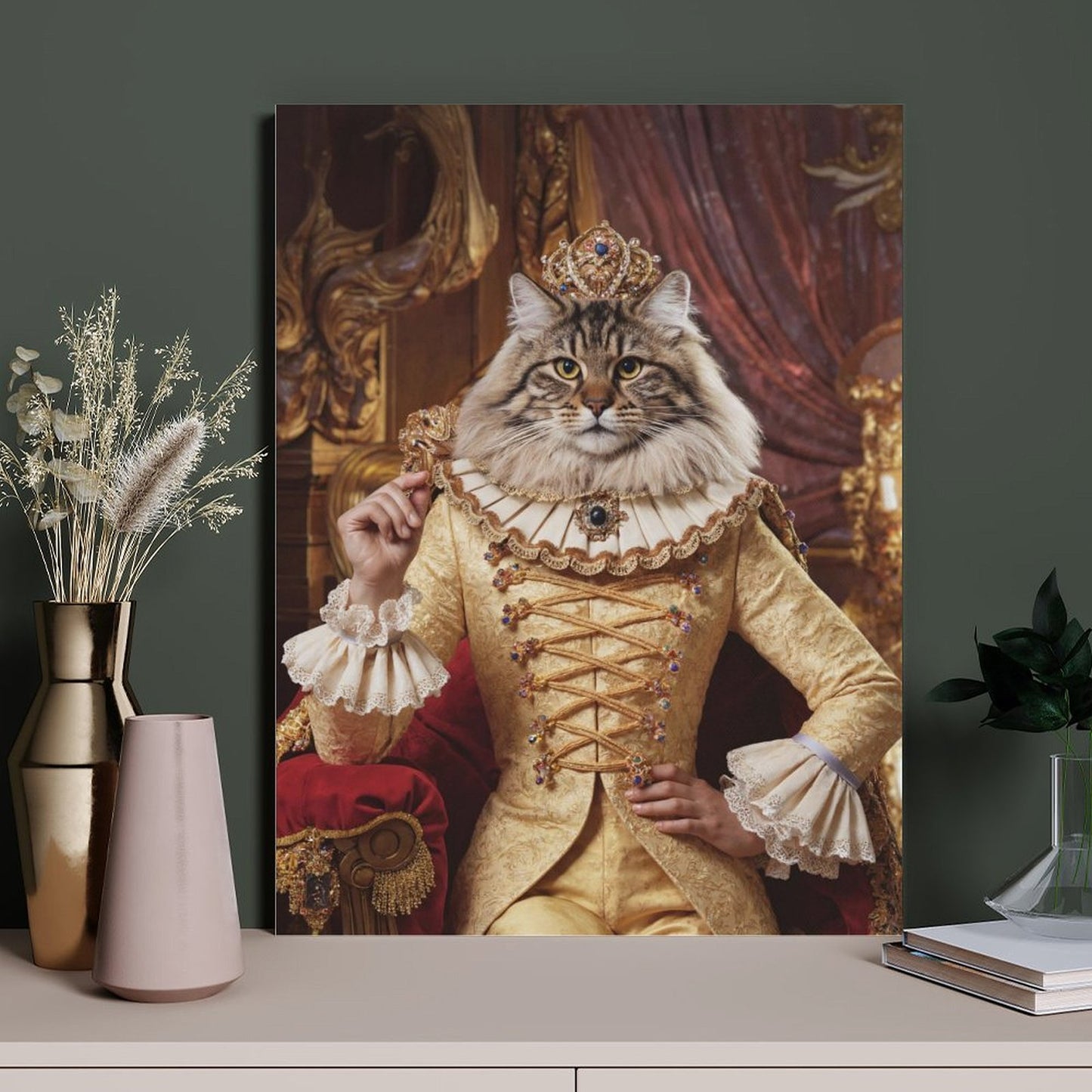 Elegant Queen - Custom Pet Portrait With Your Photo