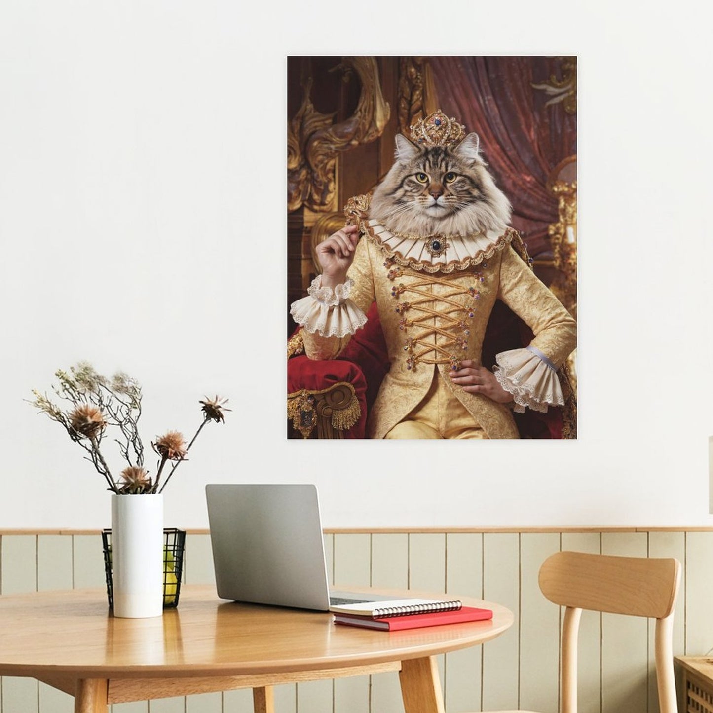 Elegant Queen - Custom Pet Portrait With Your Photo