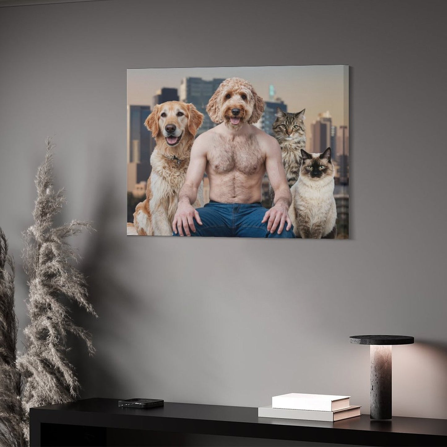 Family Members - Custom Pet Portrait With Your Photo