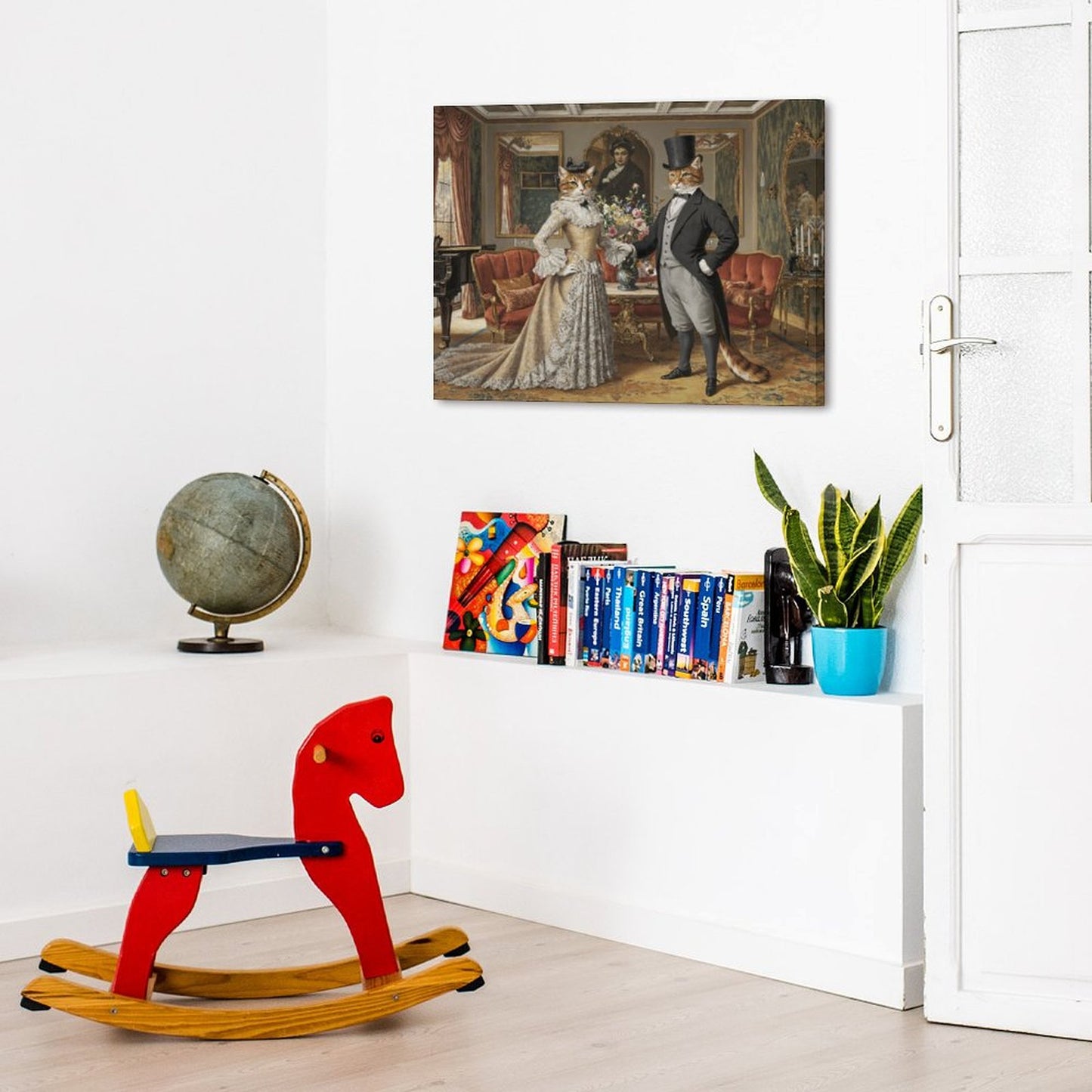 Lady and Gentleman - Custom Pet Portrait With Your Photo