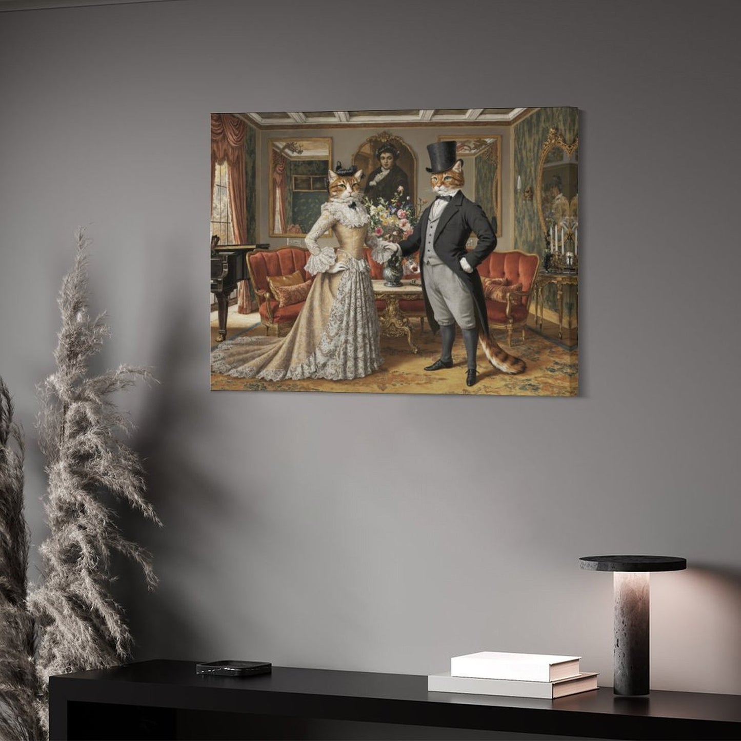 Lady and Gentleman - Custom Pet Portrait With Your Photo