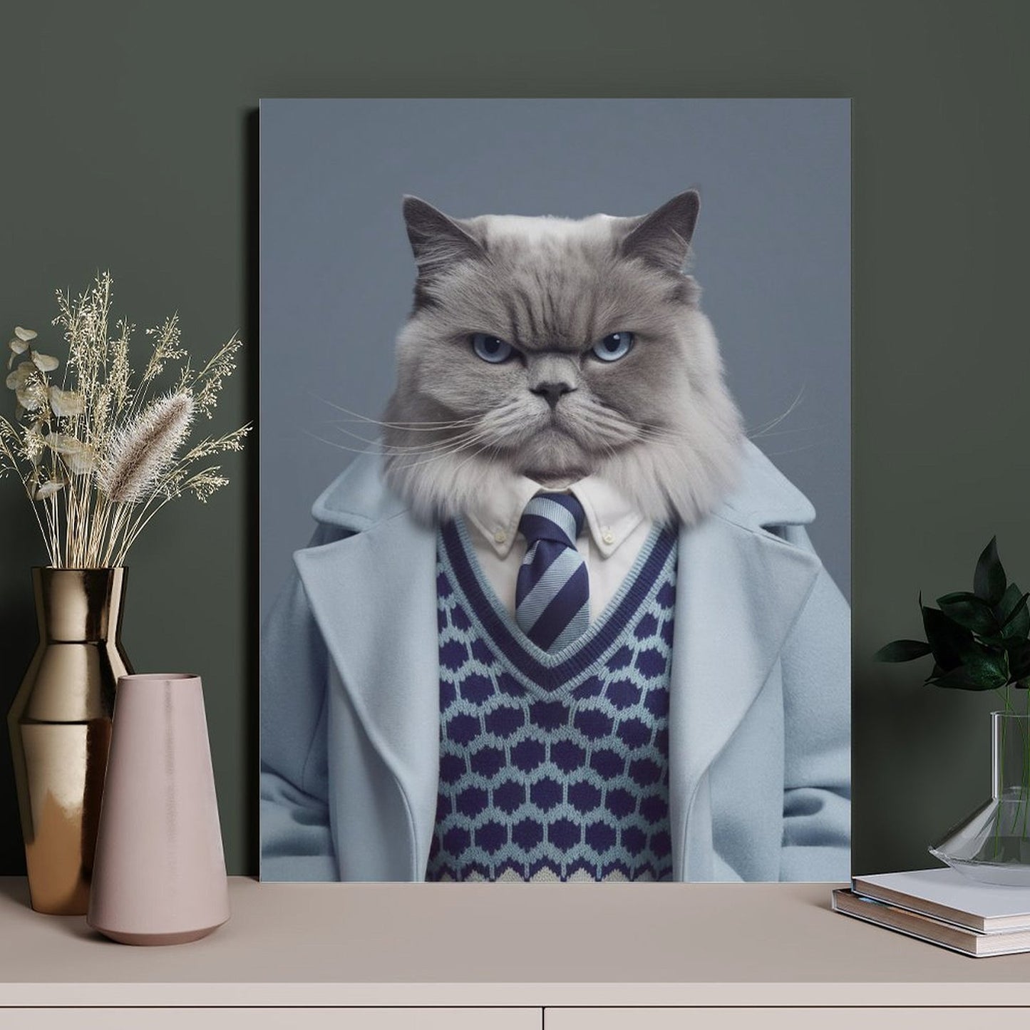 Magazine Editor - Custom Pet Portrait With Your Photo