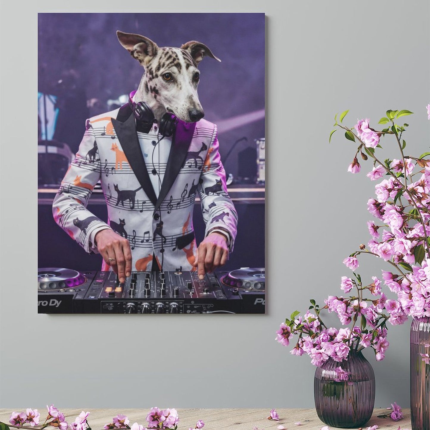 Party DJ - Custom Pet Portrait With Your Photo