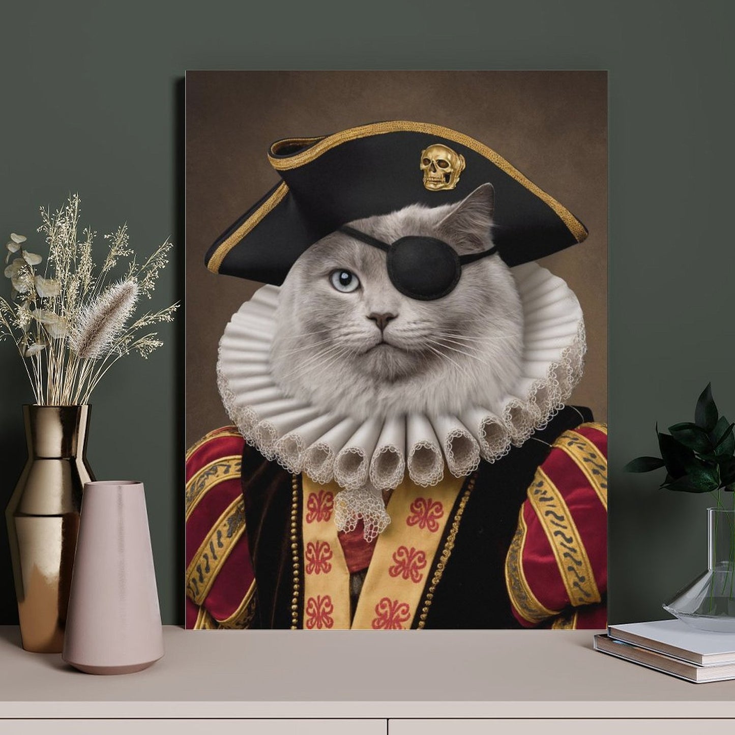 Pirate Captain - Custom Pet Portrait With Your Photo