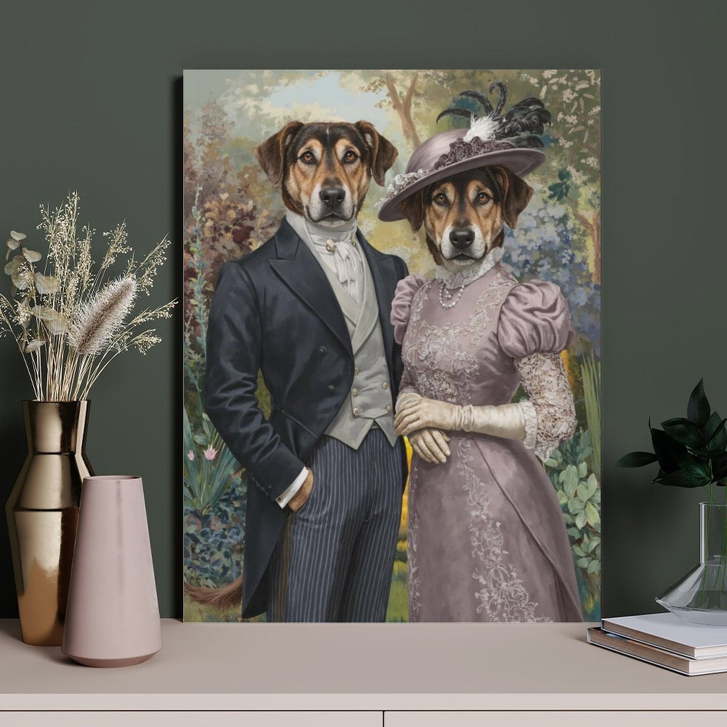 Prince & Princess - Custom Pet Portrait With Your Photo