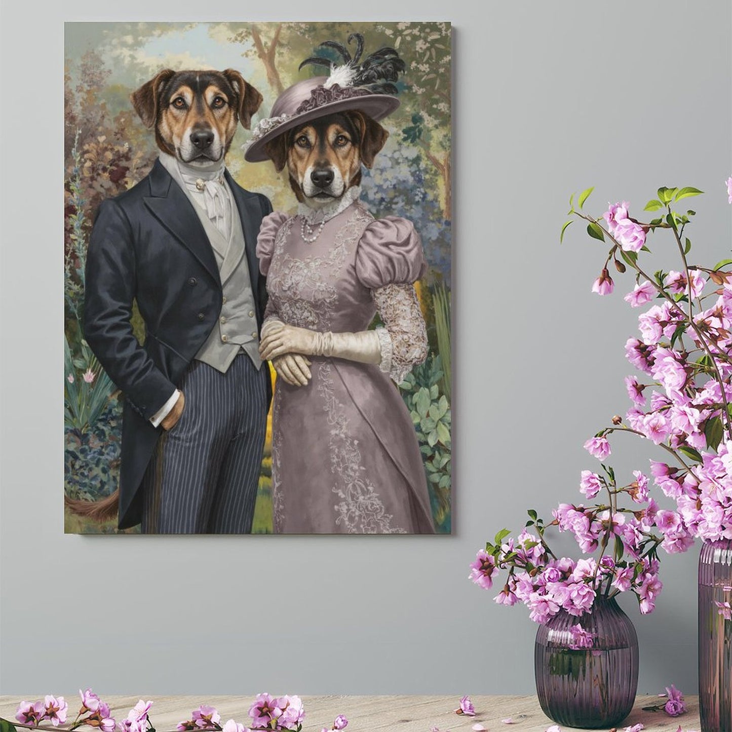 Prince & Princess - Custom Pet Portrait With Your Photo