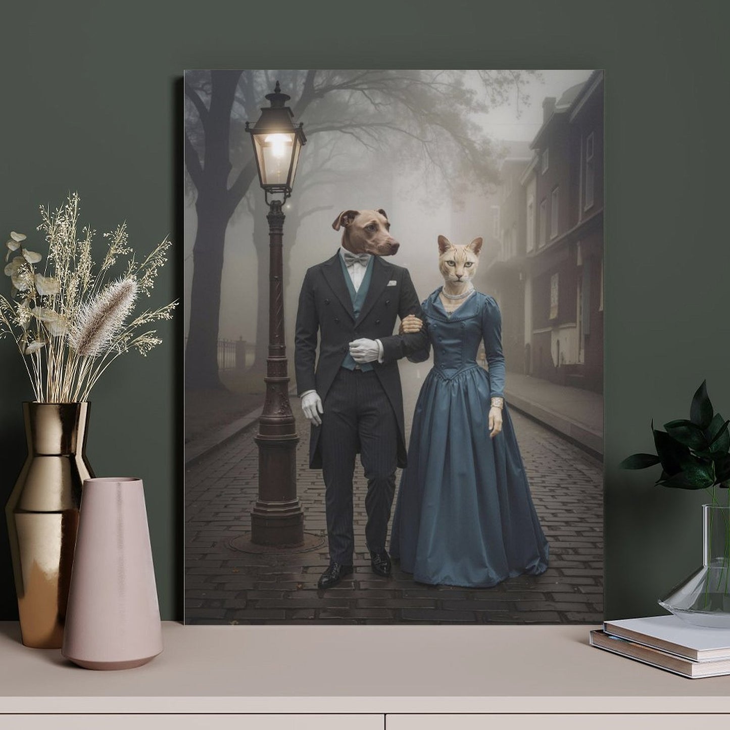 Romantic Partner - Custom Pet Portrait With Your Photo