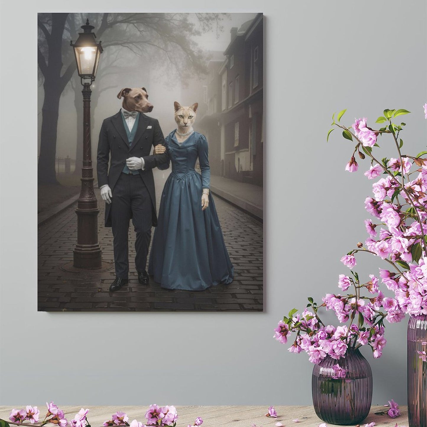 Romantic Partner - Custom Pet Portrait With Your Photo