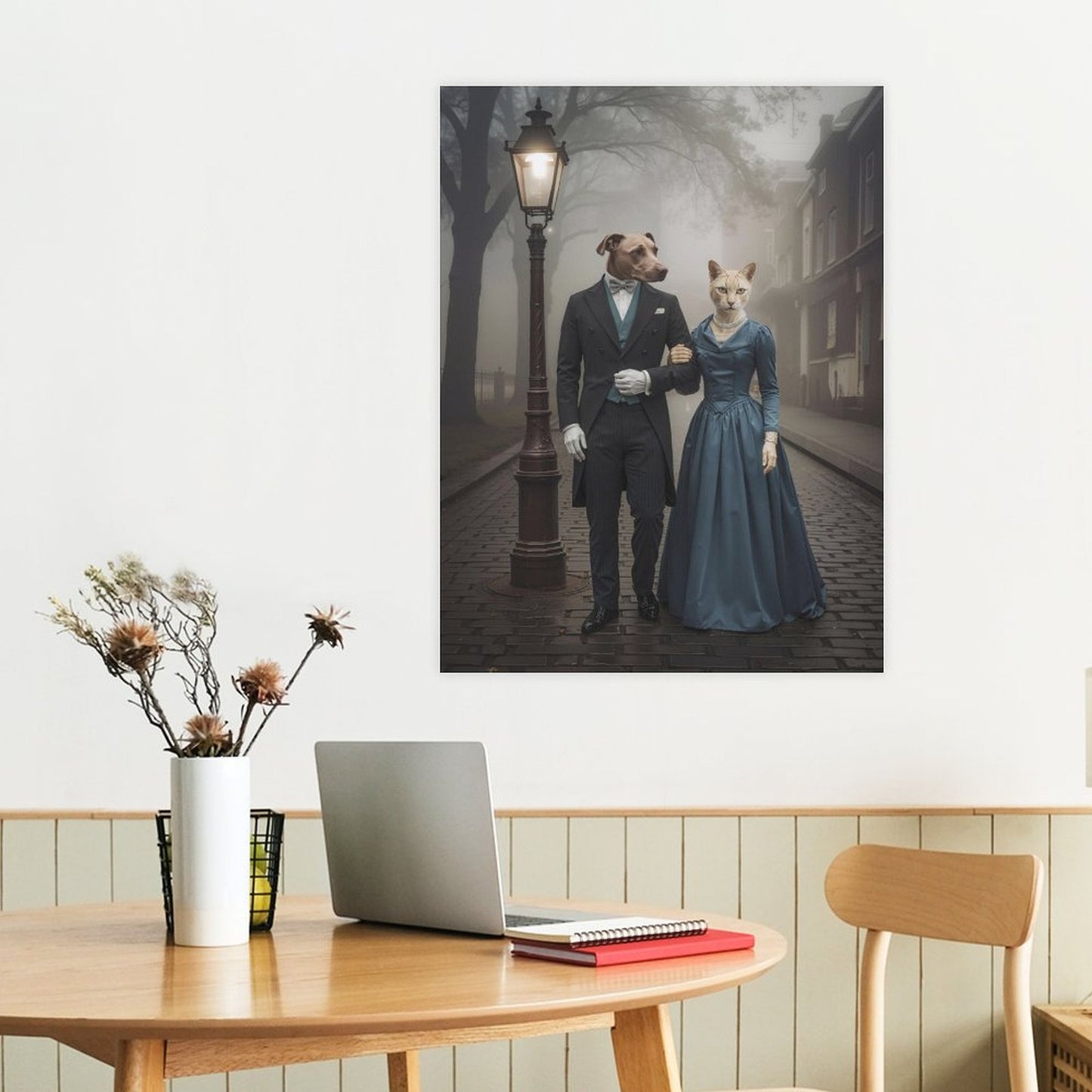 Romantic Partner - Custom Pet Portrait With Your Photo