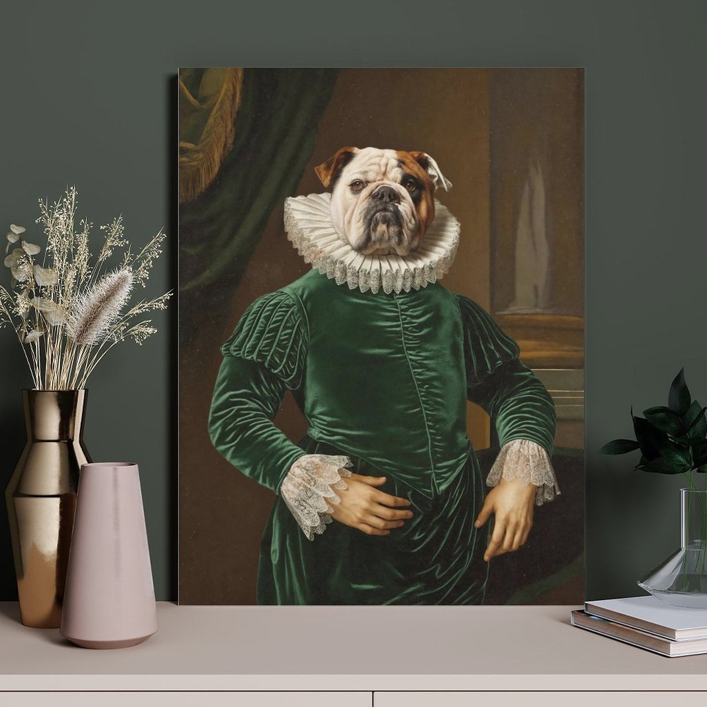 Senior Butler - Custom Pet Portrait With Your Photo