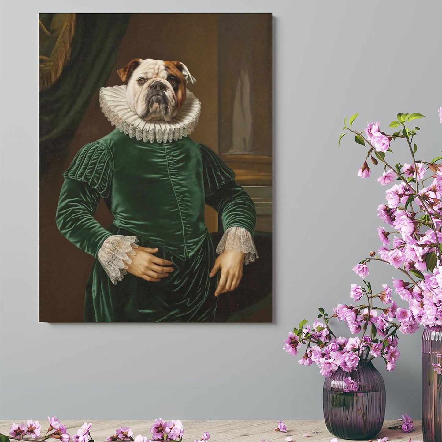 Senior Butler - Custom Pet Portrait With Your Photo
