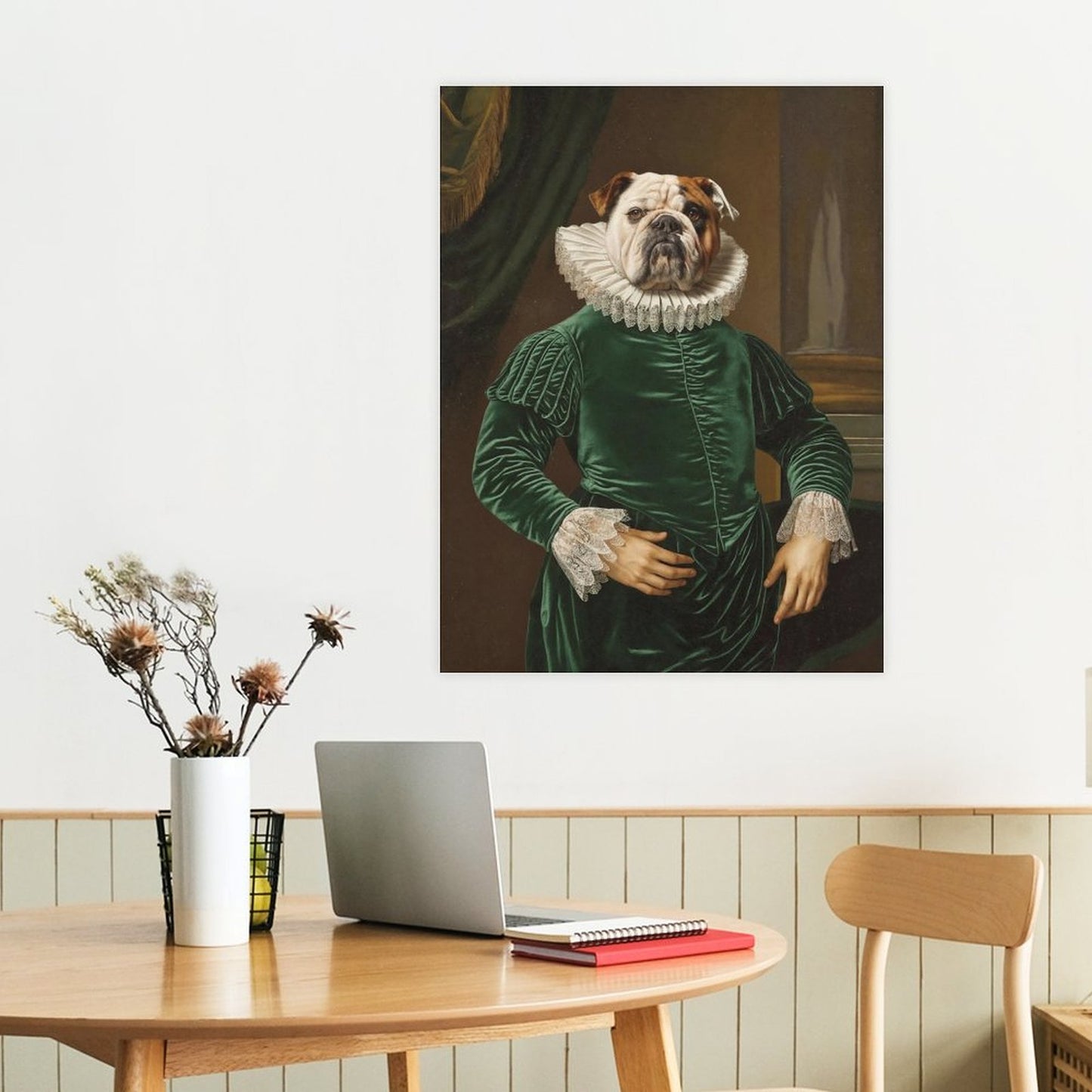 Senior Butler - Custom Pet Portrait With Your Photo