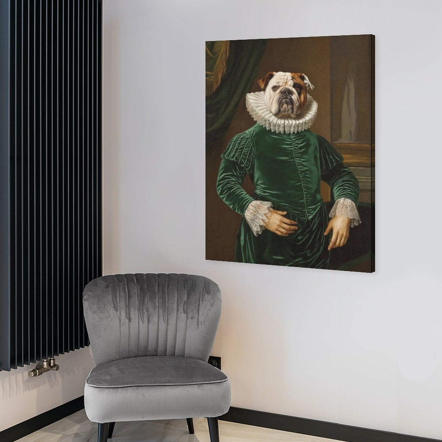 Senior Butler - Custom Pet Portrait With Your Photo