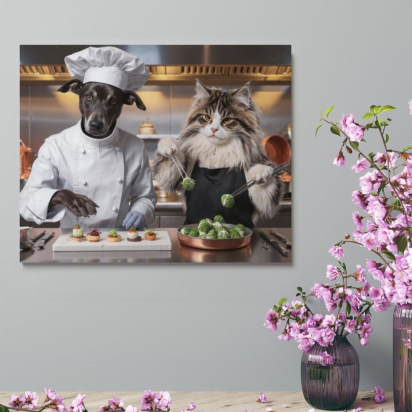 Senior Chefs - Custom Pet Portrait With Your Photo