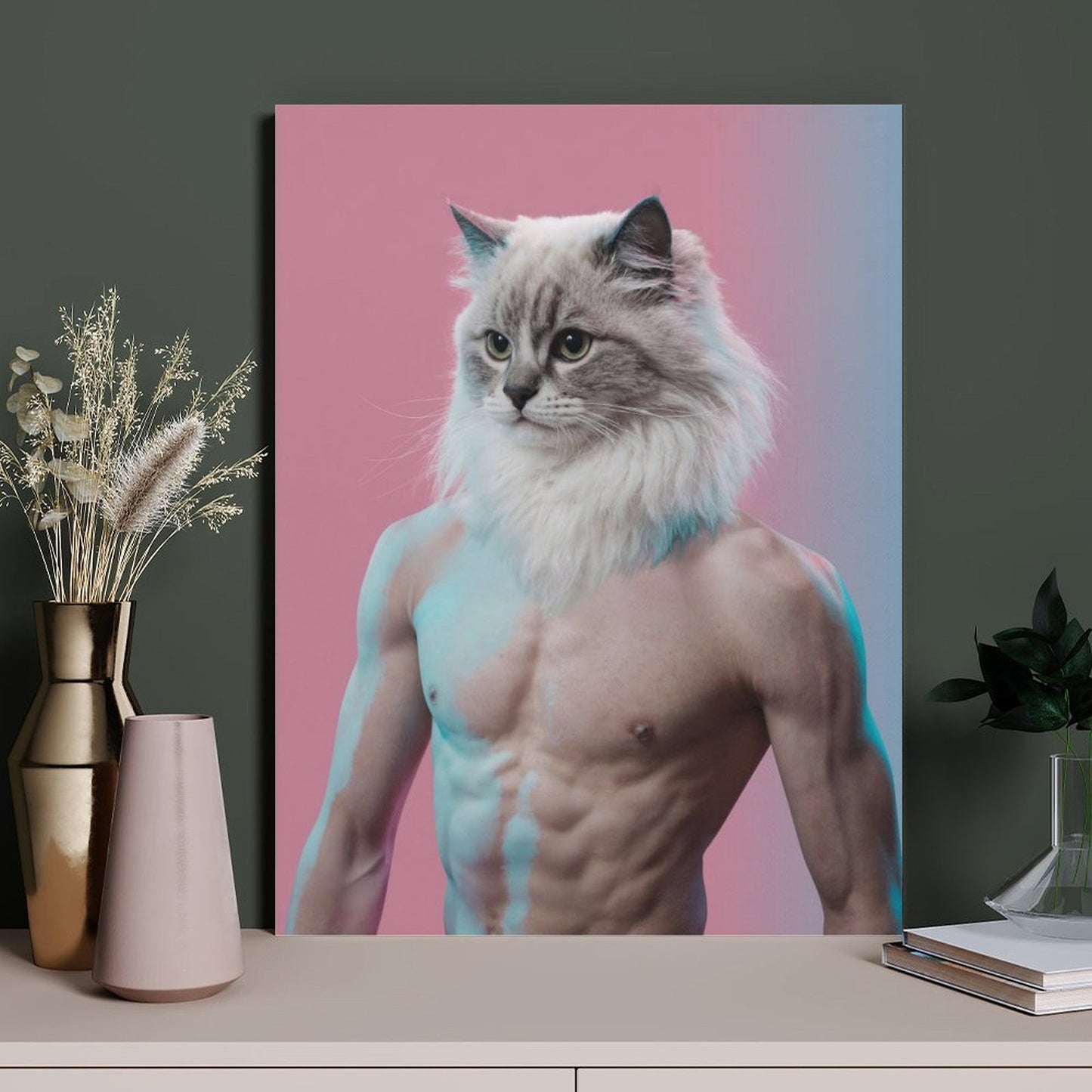 The Bodybuilder - Custom Pet Portrait With Your Photo