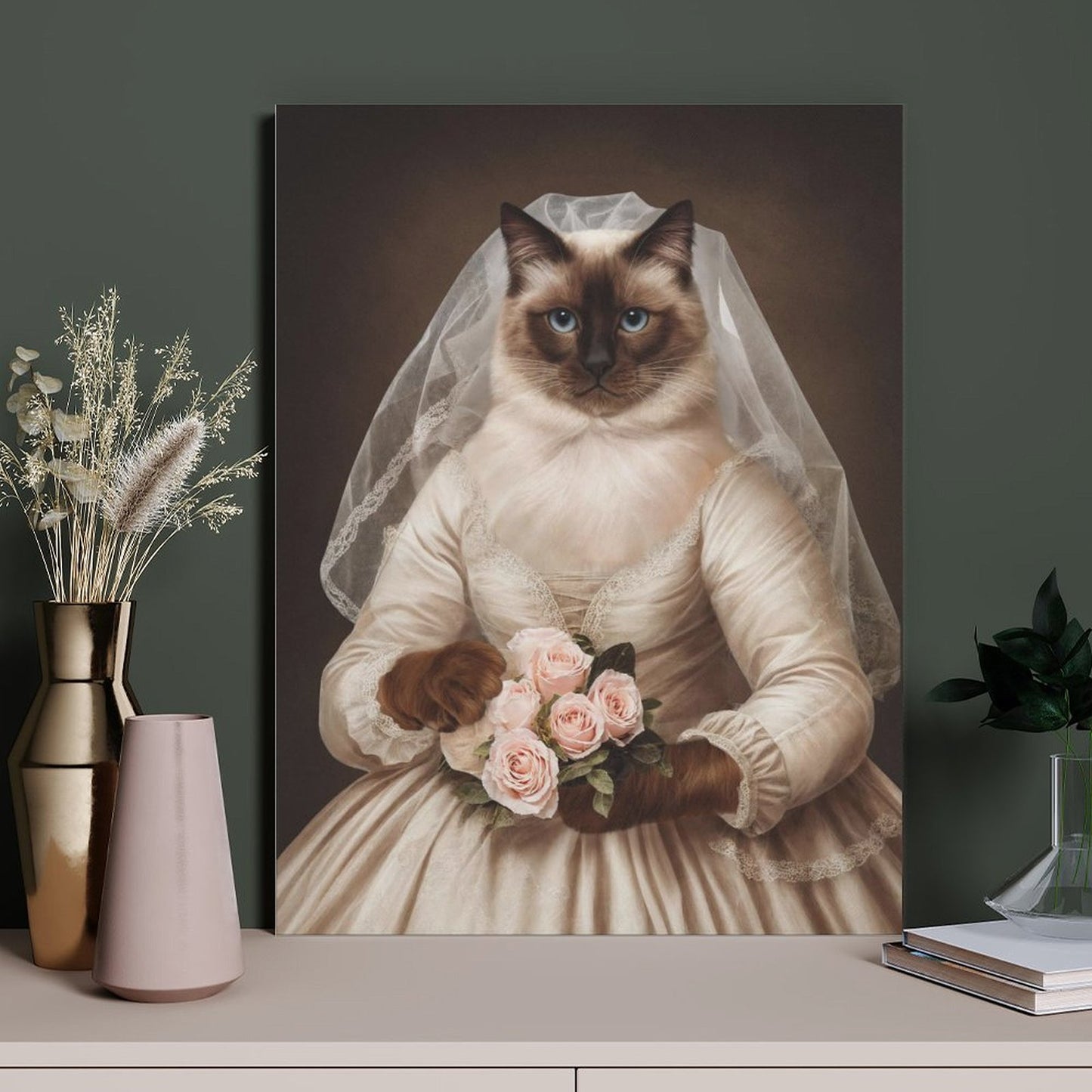 The Bride - Custom Pet Portrait With Your Photo