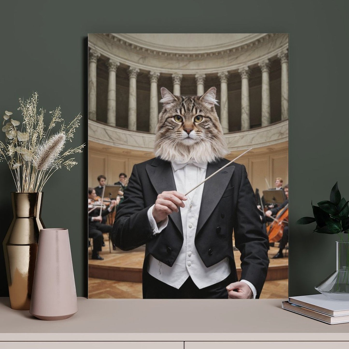 The Conductor - Custom Pet Portrait With Your Photo