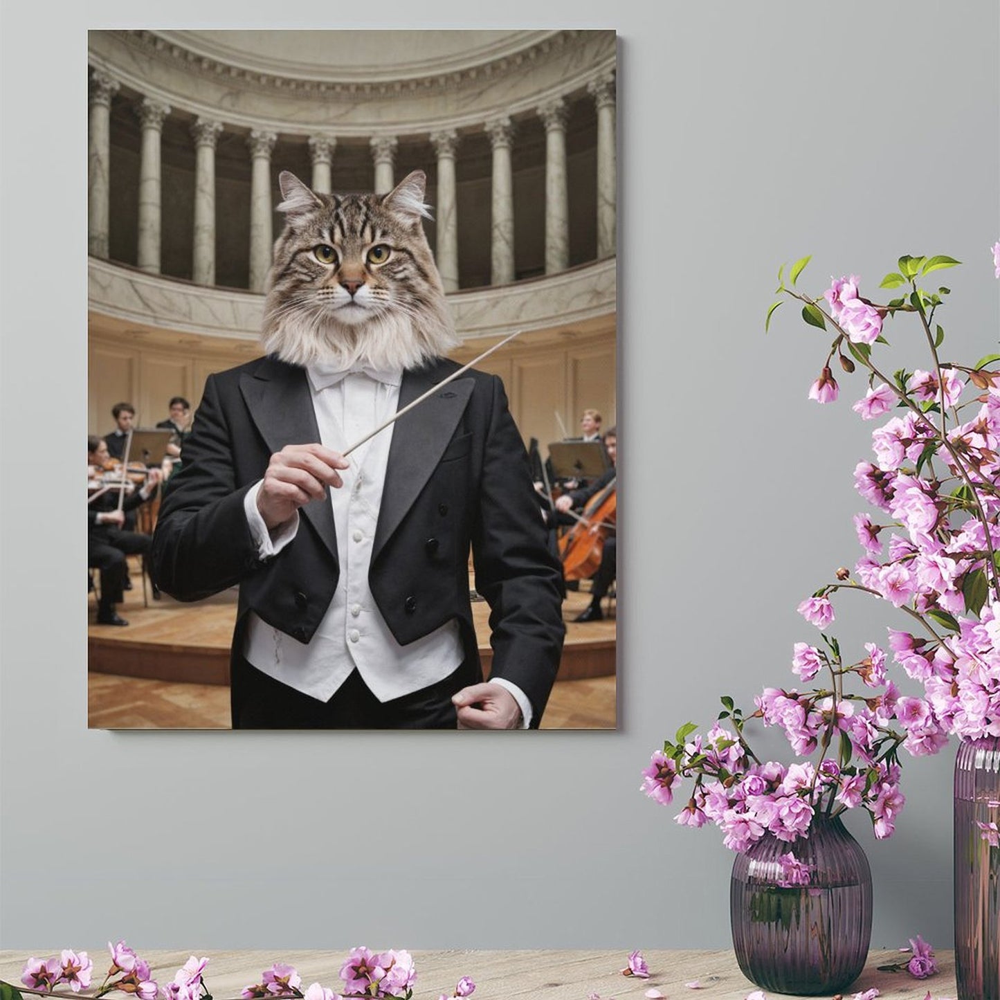 The Conductor - Custom Pet Portrait With Your Photo