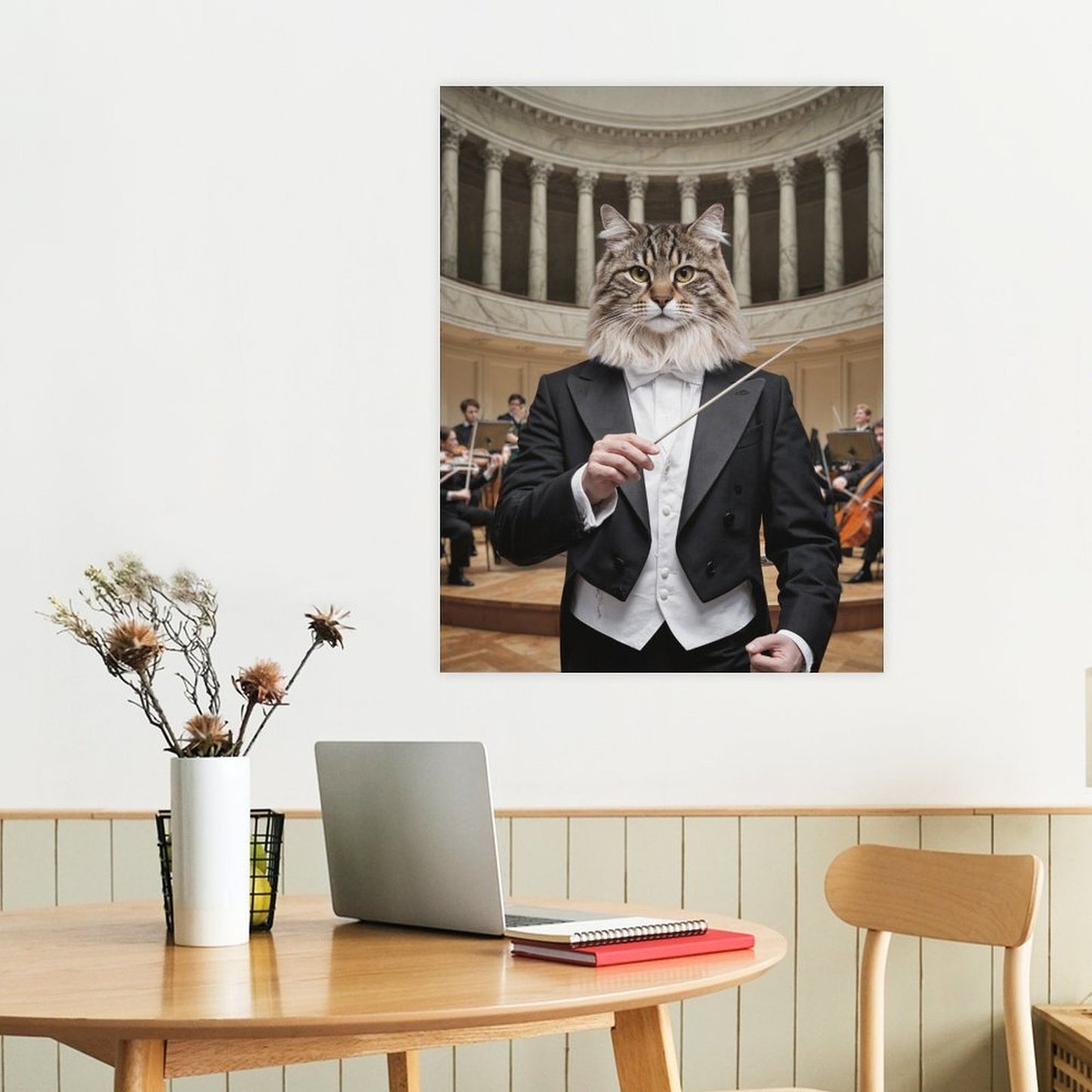 The Conductor - Custom Pet Portrait With Your Photo