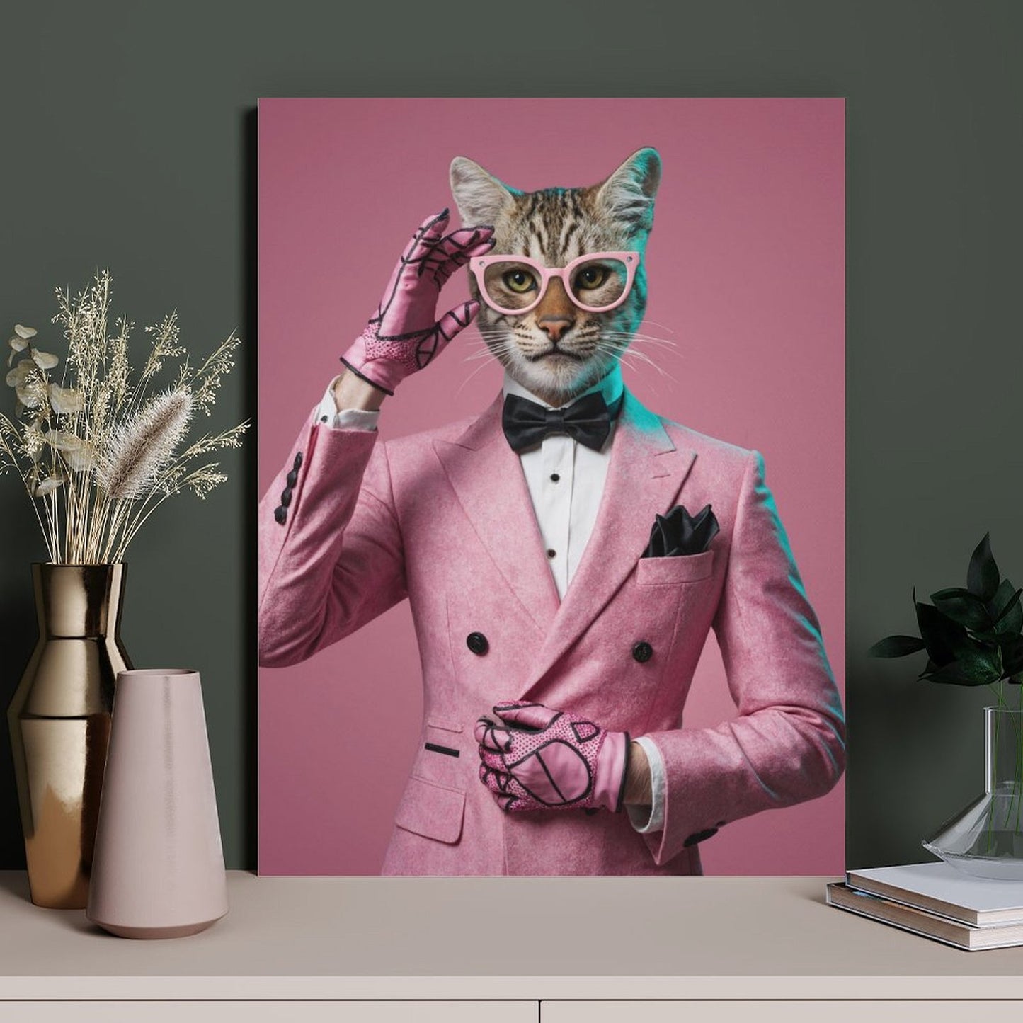 The Fashionista - Custom Pet Portrait With Your Photo