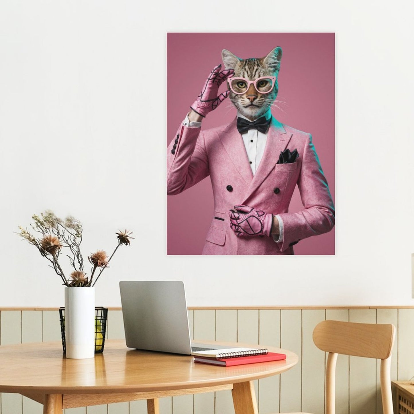 The Fashionista - Custom Pet Portrait With Your Photo