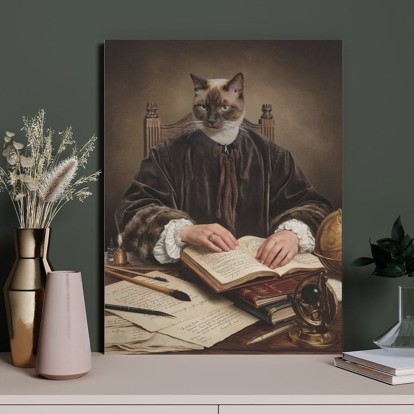 The Philosopher - Custom Pet Portrait With Your Photo