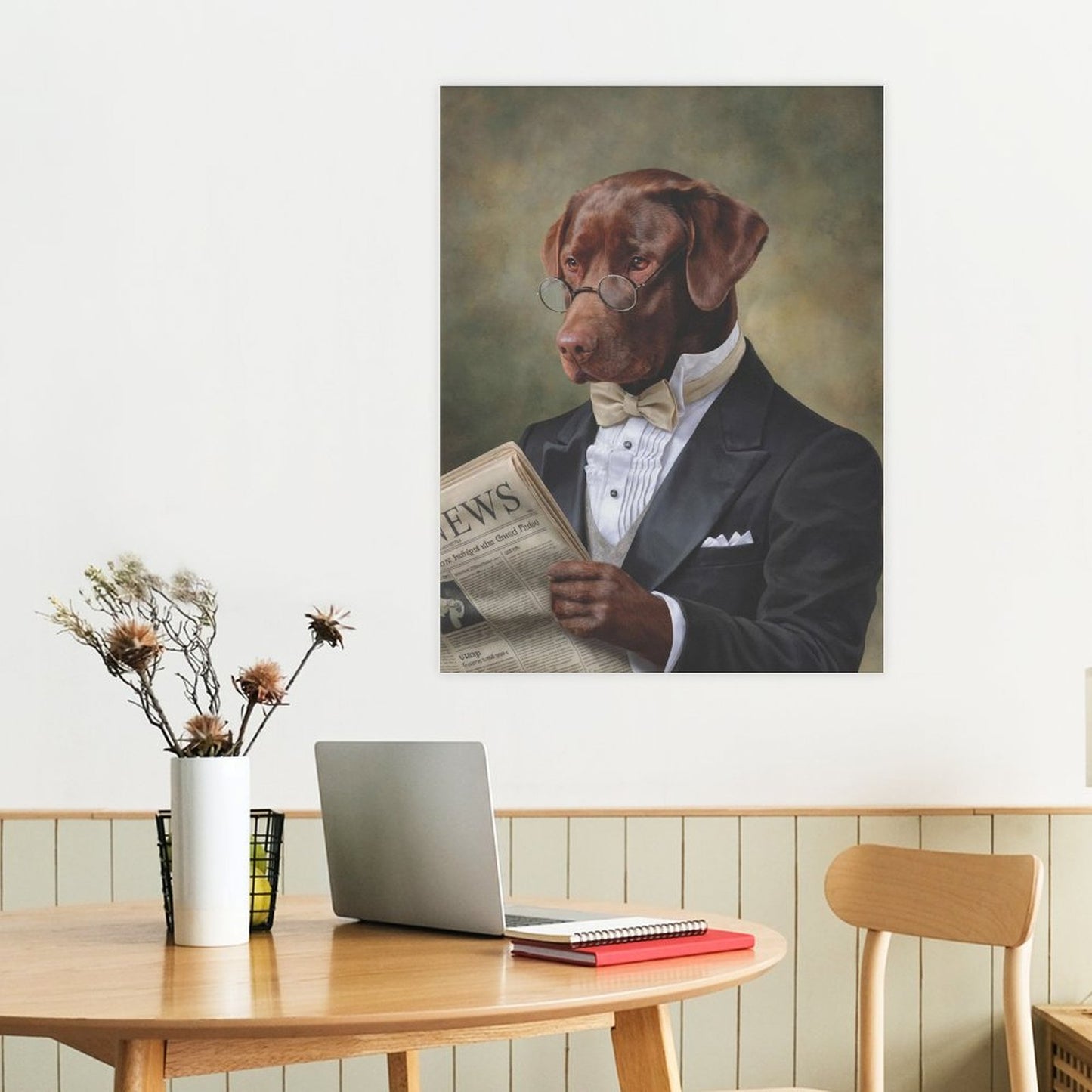 The Professor - Custom Pet Portrait With Your Photo