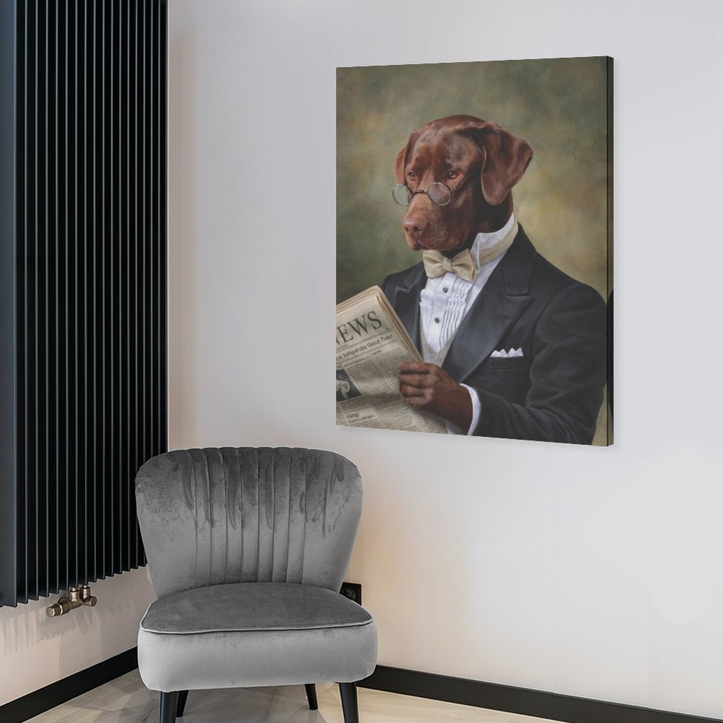 The Professor - Custom Pet Portrait With Your Photo