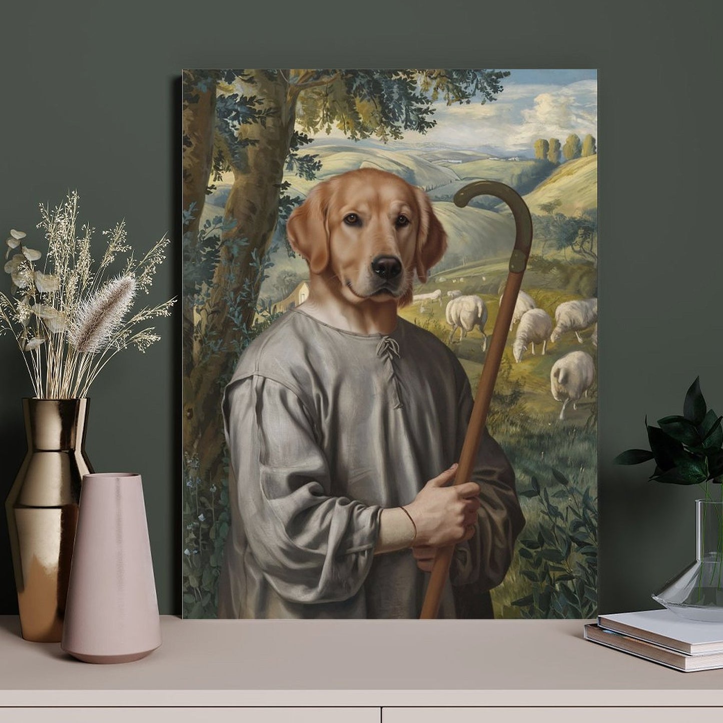 The Shepherd - Custom Pet Portrait With Your Photo