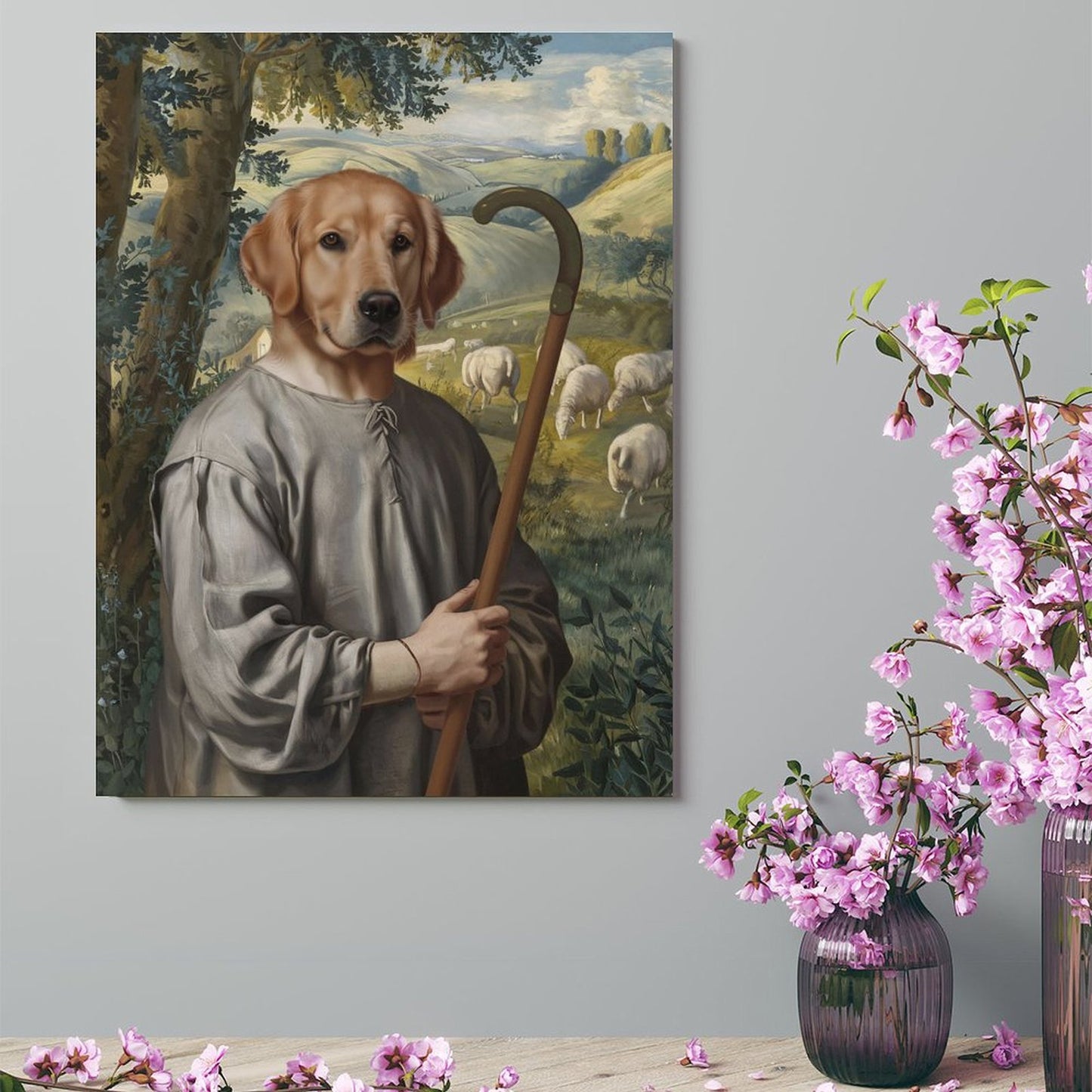 The Shepherd - Custom Pet Portrait With Your Photo