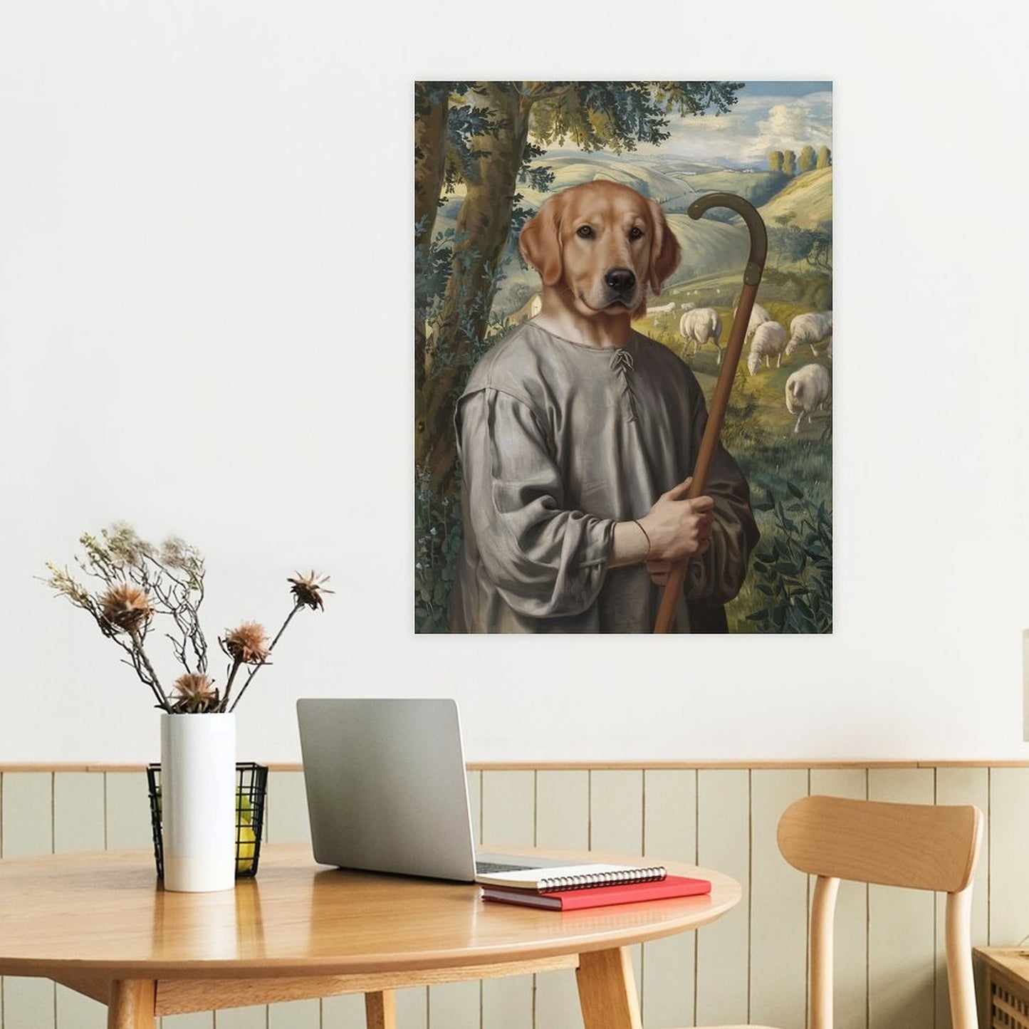 The Shepherd - Custom Pet Portrait With Your Photo