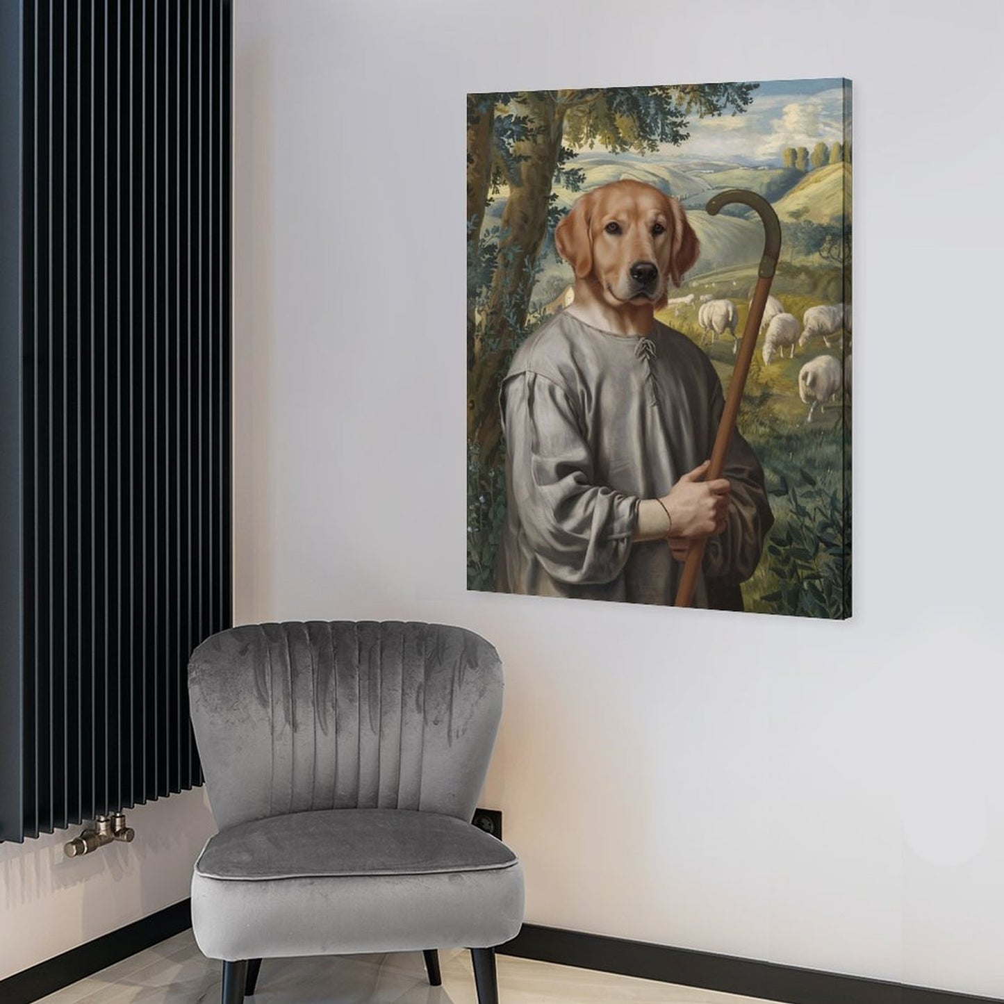 The Shepherd - Custom Pet Portrait With Your Photo