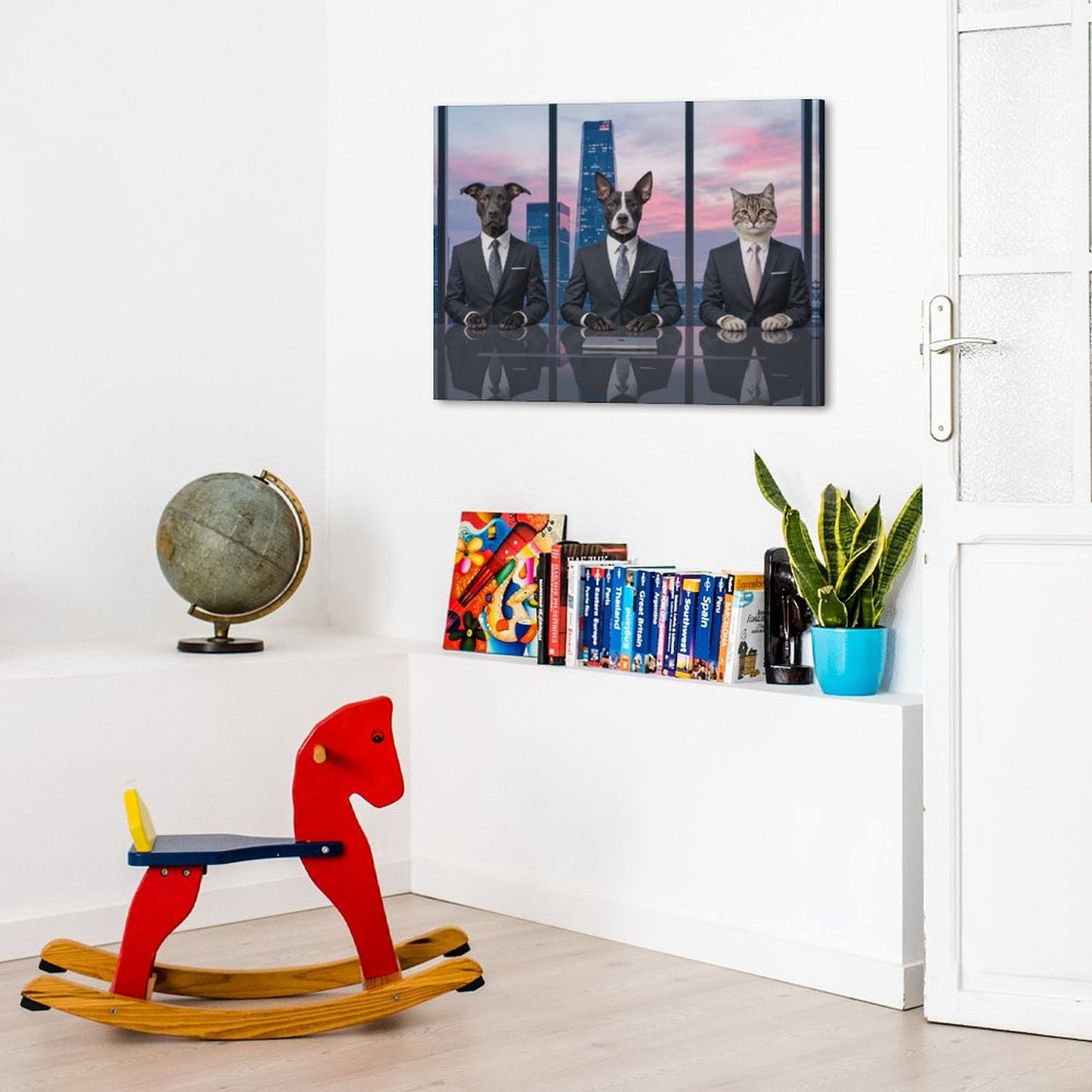 Three Interviewers - Custom Pet Portrait With Your Photo