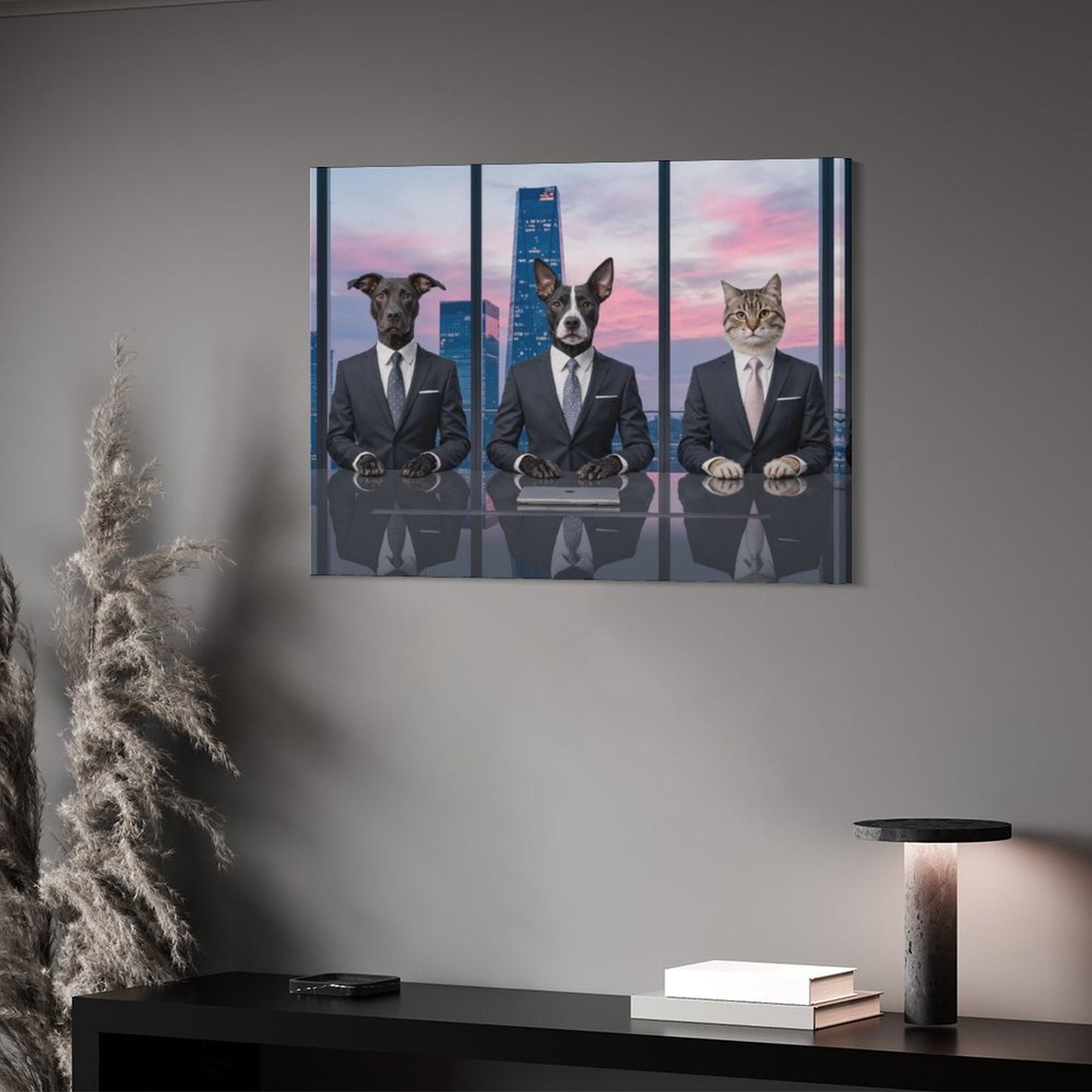 Three Interviewers - Custom Pet Portrait With Your Photo