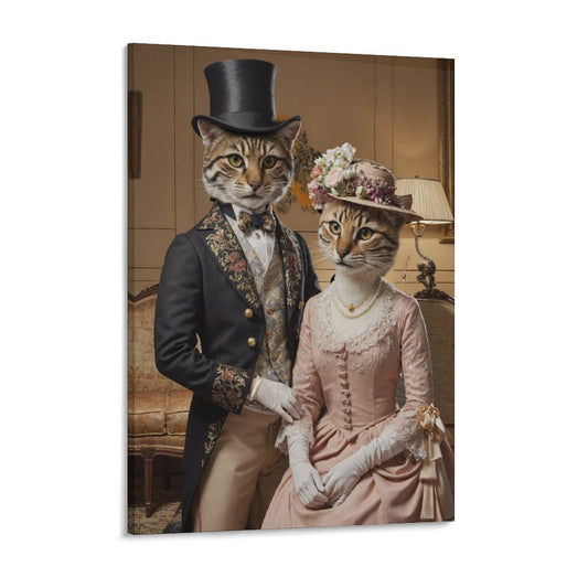 Aristocratic Couple - Custom Pet Portrait With Your Photo