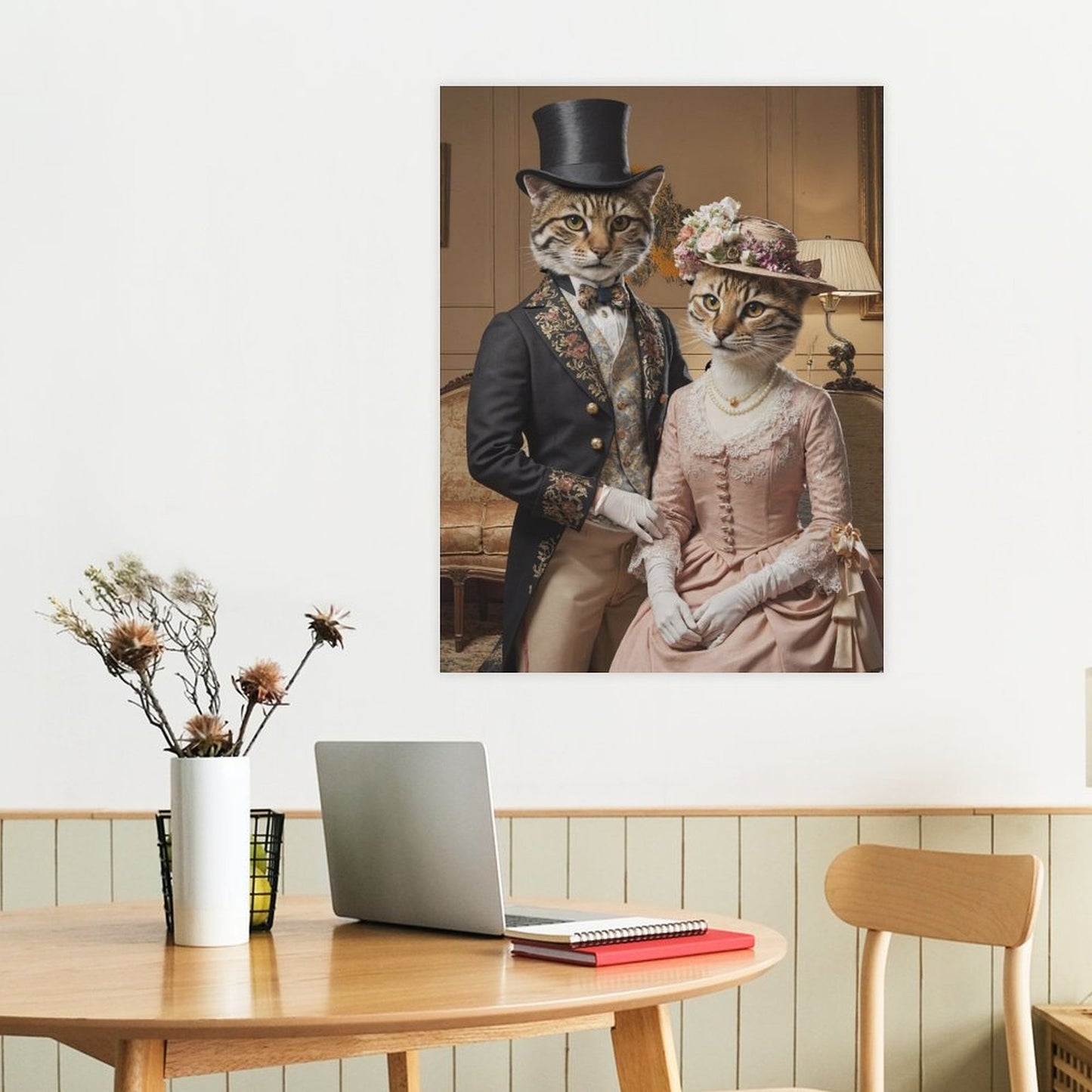 Aristocratic Couple - Custom Pet Portrait With Your Photo