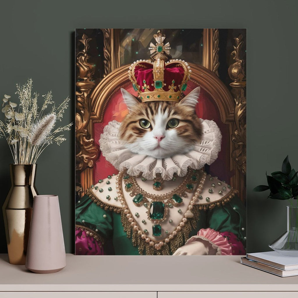 Crown Queen - Custom Pet Portrait With Your Photo