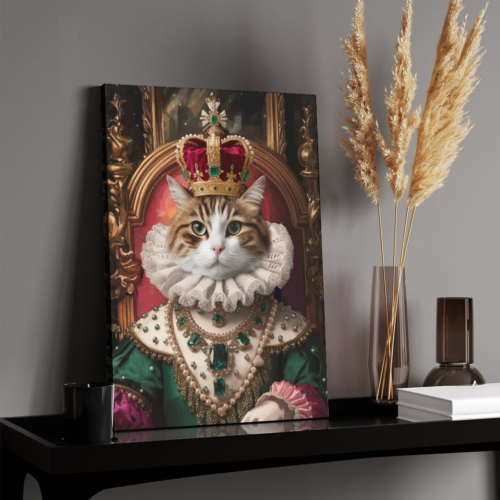 Crown Queen - Custom Pet Portrait With Your Photo