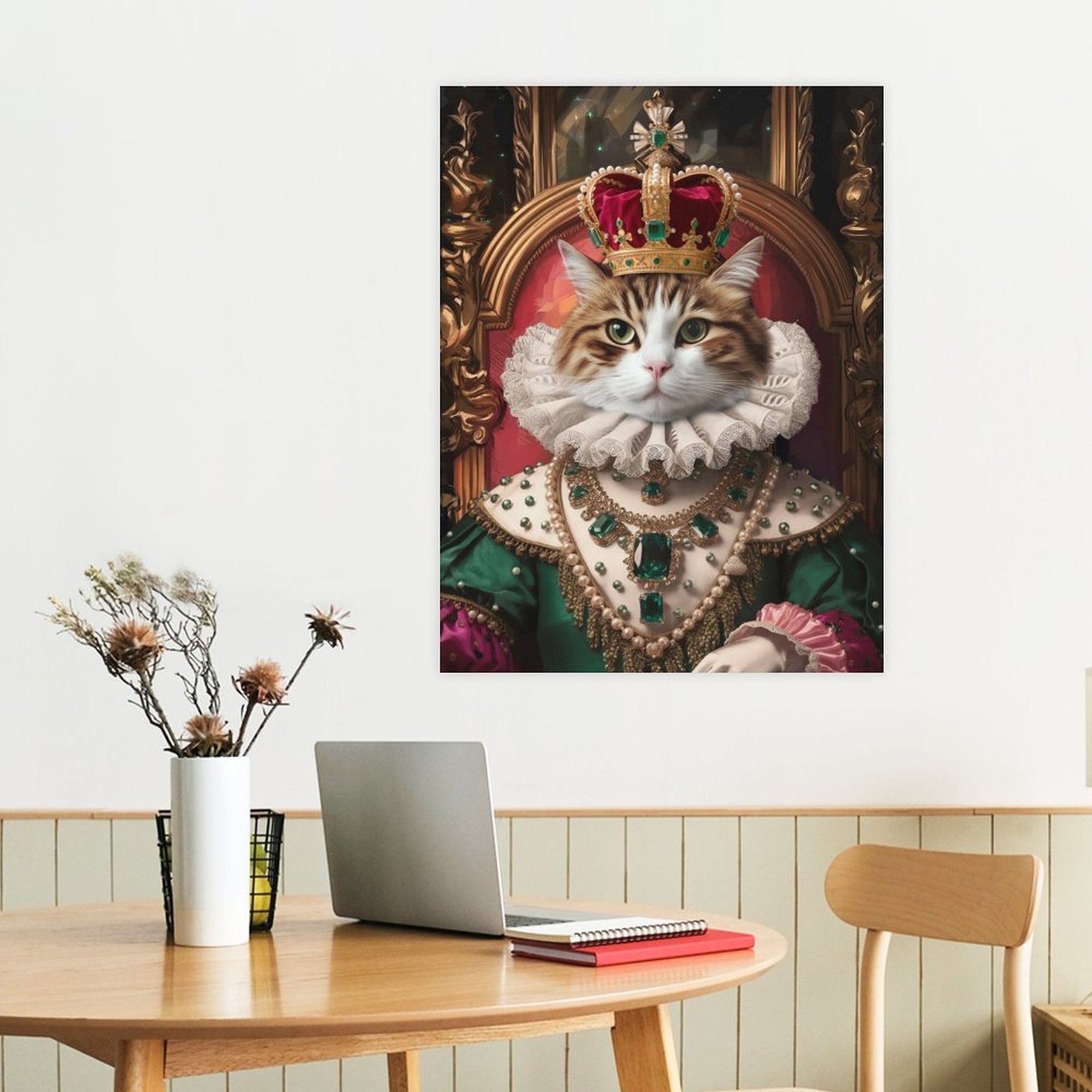 Crown Queen - Custom Pet Portrait With Your Photo