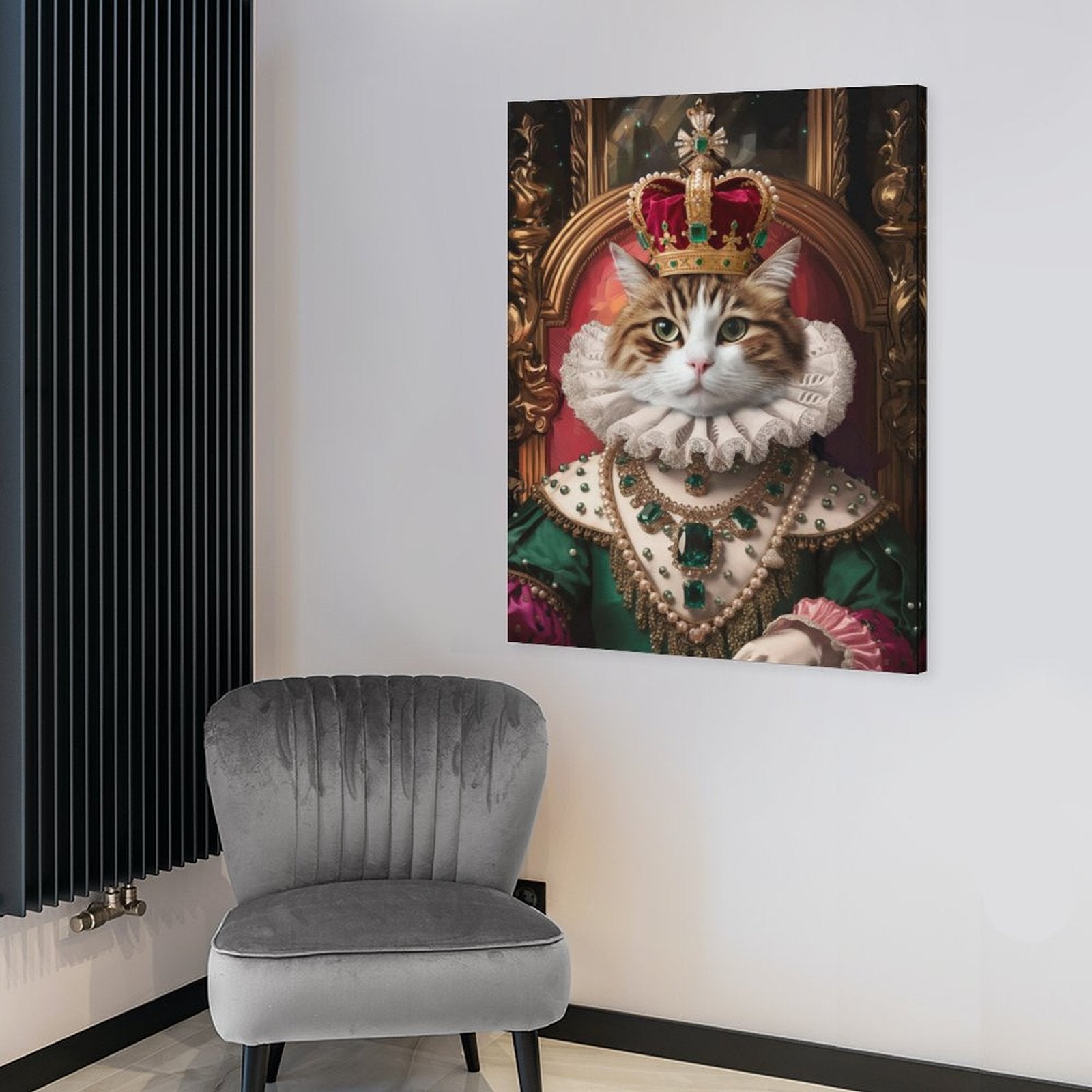 Crown Queen - Custom Pet Portrait With Your Photo