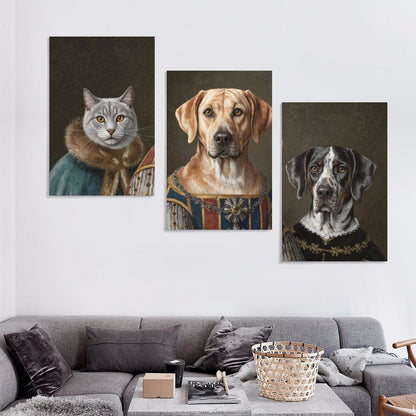 Duke & Earl & Marquis - Custom Multi-Panel Pet Portrait With Your Photo