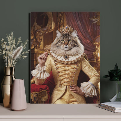 Elegant Queen - Custom Pet Portrait With Your Photo