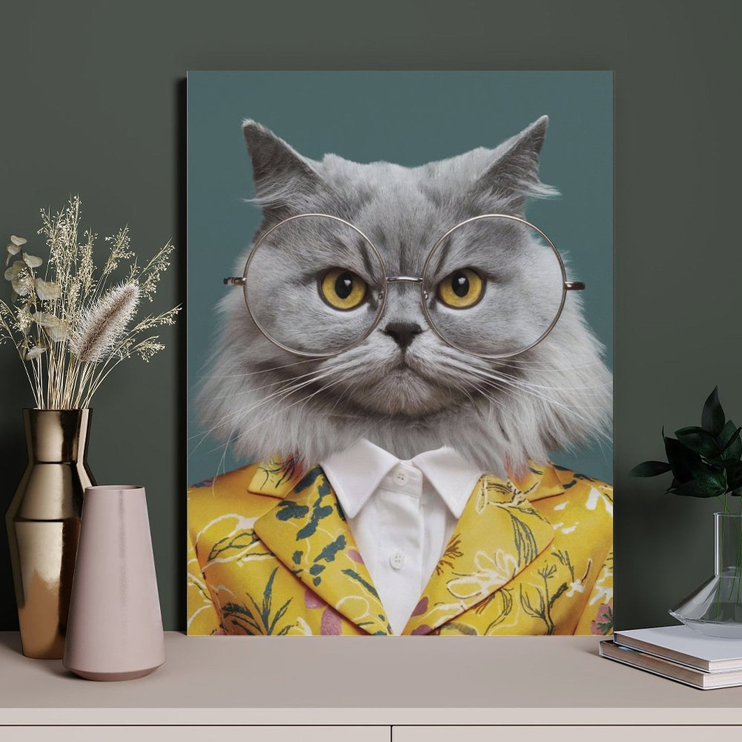 Fashion Blogger - Custom Pet Portrait With Your Photo