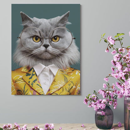 Fashion Blogger - Custom Pet Portrait With Your Photo
