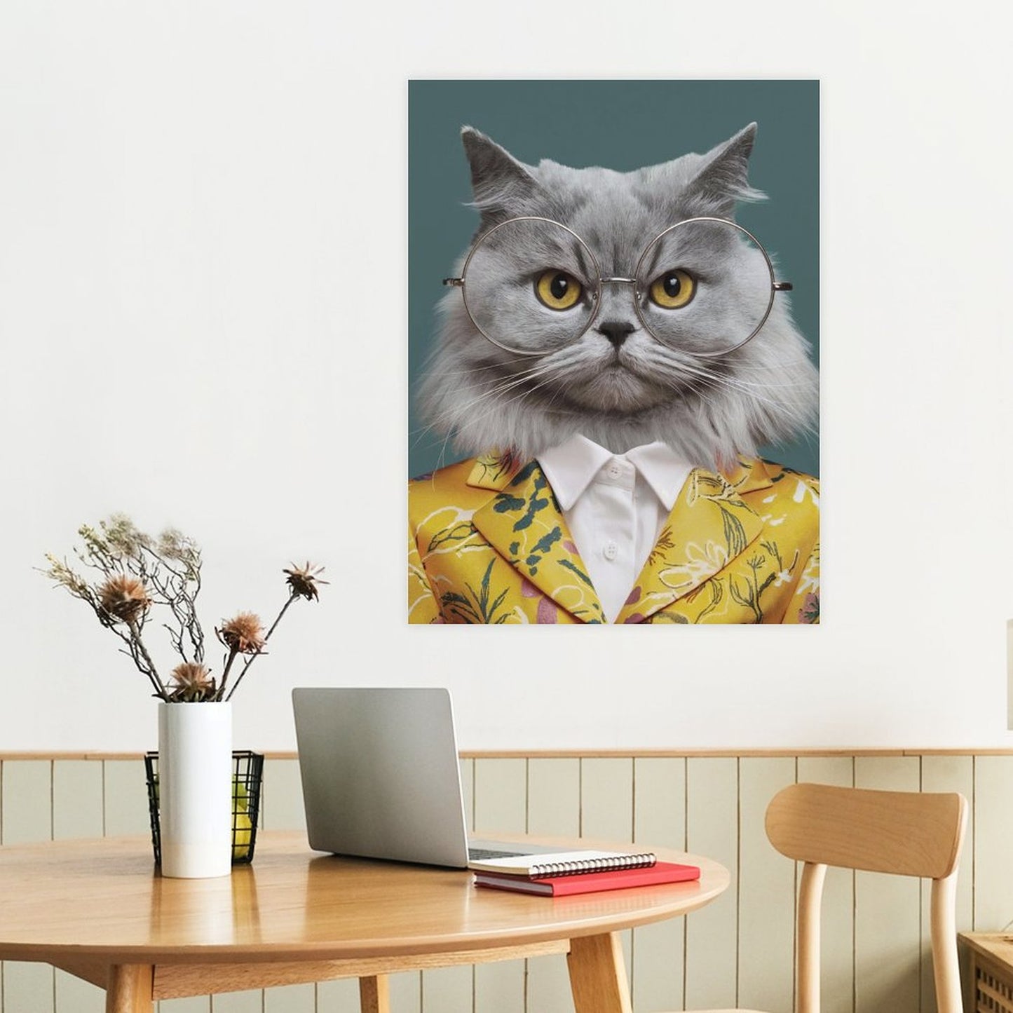 Fashion Blogger - Custom Pet Portrait With Your Photo