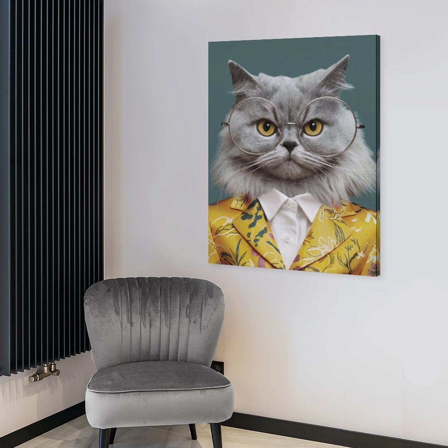 Fashion Blogger - Custom Pet Portrait With Your Photo