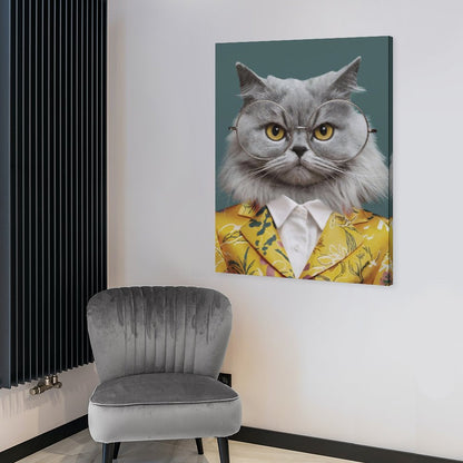 Fashion Blogger - Custom Pet Portrait With Your Photo