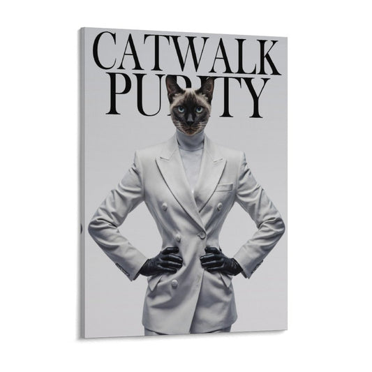 Fashion Show Model - Custom Pet Portrait With Your Photo